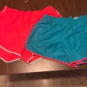 Women’s workout shorts with built in bottoms inside